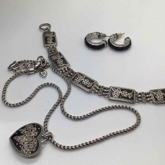 Brighton Gloria Grapevine Necklace and Bracelet Set with coordinating Earrings - Picture 1 of 8